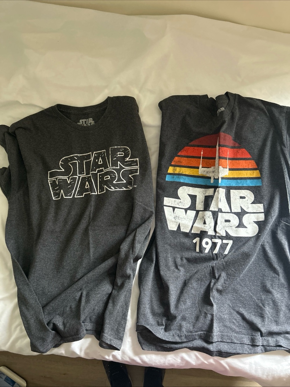 2 Star Wars men’s Tshirts medium and large